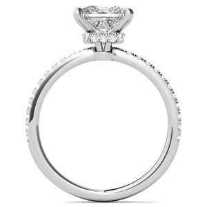 Moissanite Princess Cut <b>Ring</b> 925 Sterling <b>Silver</b> Engagement Wedding <b>Solitaire</b> Promise <b>Ring</b> Fine Jewelry Women Party - Product Image 2