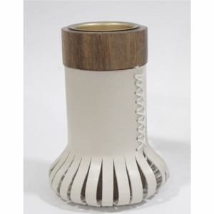 Luxury Arabic Leather Wooden Incense Burner Modern Bakhoor Burner Metal Glass Mabkhara <b>Oud</b> Burner Home Decor Aroma <b>Diffuser</b> - Product Image 1