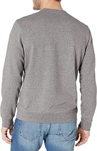 Sudadera Unisex Gris de Cuello Redondo, Corte Regular, Tejido de Algodón, Color Sólido, Estilo Casual para Otoño - Product Image 6