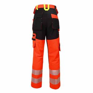 Pantalon de travail haute visibilité réfléchissant pour hommes, pantalon de sécurité pour travaux en extérieur avec poches courbes - Product Image 4