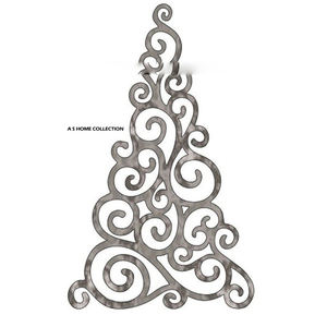 Fantástico diseño de estilo occidental, arte de pared navideño chapado en oro, sublimación en blanco, el más vendido a buen precio. - Product Image 3