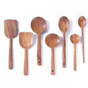 Set of 7 <b>Wooden</b> Cooking Spoons Kitchen Utensils for Effective Cooking - Product Image 1