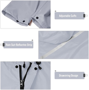 Impermeable Profesional para Exteriores, Ropa Impermeable Ligera, Material Duradero, Diseño Cómodo y Transpirable para Viajes y Senderismo - Product Image 3