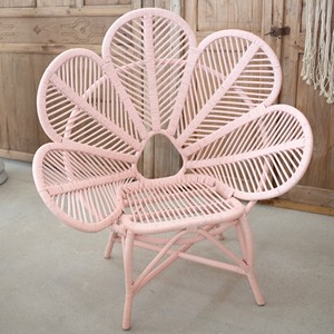 Silla de ratán de estilo nórdico con diseño floral, sillón de primera elección para comedor y sala de estar - Product Image 5