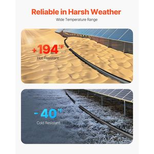 Cavo di Prolunga per Pannello Solare 20FT 10AWG con Connettori Impermeabili Femmina/Maschio, Cavo PV 6mm2, Prodotti Correlati al Solare - Product Image 5