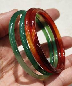 Pulseras de moda creativas de resina gruesa con diseño geométrico de vetas de árbol exageradas, novedad al por mayor - Product Image 6