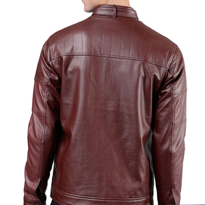 Outdoor Wear Men <b>Leather</b> Jacket <b>High</b> Quality Anti Wrinkle Hot Selling Reasonable Rate <b>Top</b> Trending lightweight <b>Leather</b> Jacket - Product Image 3