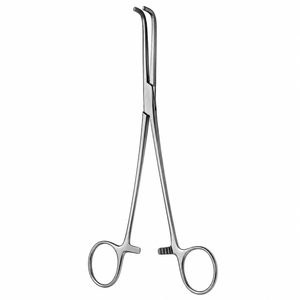 Pinzas Toracoscópicas FINOCHIETTO con Mordazas Longitudinalmente Dentadas en Ángulo Recto, Punta Perforada, 9-3/4in (24.8cm) de Longitud Total, ZETOMEDPRO - Product Image 1