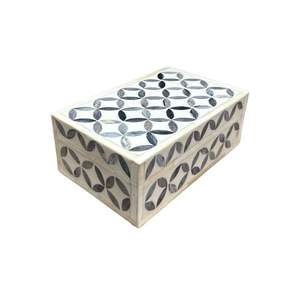 Boîte de rangement décorative en os naturel incrusté, élégante, pour bijoux, vente en gros - Product Image 2