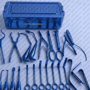 Ensemble d'instruments professionnels pour la chirurgie orthognathique maxillo-faciale avec boîte, en acier inoxydable, pour la chirurgie orale et maxillo-faciale, certifié CE - Product Image 5