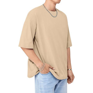 Camiseta DTF de Punto Personalizada de 350 g/m², Premium, 100% Algodón, Estilo Urbano, Impresión Digital, Unisex, Tallas Grandes, Marca Privada - Product Image 3
