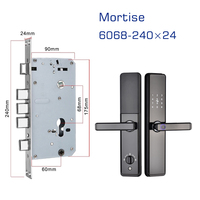 Cerradura Inteligente TTlock con Manija de Palanca, Huella Dactilar, Contraseña, Teclado, Tarjeta, Entrada sin Llave, Control por Aplicación y Nube para Puertas de Madera/Acero