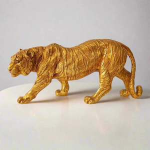 Handcrafted Aluminum Lion Figurine Roaring Lion Sculpture Majestic Wildlife Animal Statue Luxury Tabletop Home <b>Office</b> <b>Decor</b> - Product Image 2