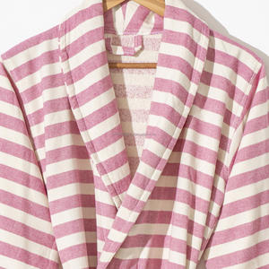 Peignoir unisexe en coton avec tissu gaufré léger à séchage rapide en lin éponge pour l'été - Product Image 2