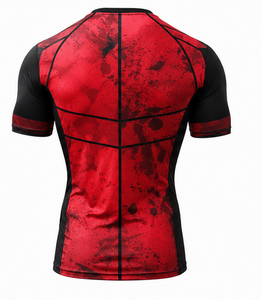 Rashguard à manches courtes MMA BJJ pour hommes, vêtements de combat, rashguard à manches courtes MMA personnalisé imprimé par sublimation - Product Image 2