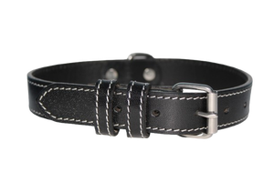 Premium Design Pin Hole Print Buffalo Leather Dog Collar Strong Durable Pet Collar Manufacturer from Divine International India - Product Image 2