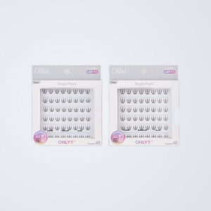 diy <b>eyelash</b> extension Ollio Olrio No-<b>Glue</b> <b>Individual</b> <b>Eyelashes</b> Single Pack PLUS Clear Short 2 Types Choose 1 - Product Image 1