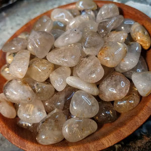 Hermosas Piedras Curativas de Cuarzo Ahumado Marrón Transparente, Piedras Rodadas de Cuarzo Ahumado de la Mejor Calidad en Venta - Product Image 1