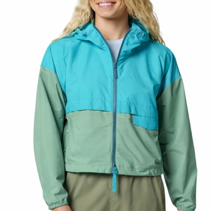 Veste coupe-vent pour femme, légère, à capuche, zippée, respirante, séchage rapide, mode outdoor, printemps été - Product Image 1