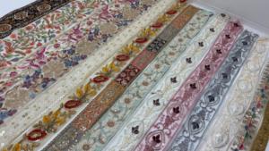 Encajes bordados con patrones de costura intrincados y detalles decorativos, ideales para prendas de vestir, accesorios, manualidades y - Product Image 5