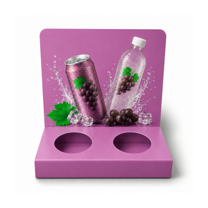 Exhibidor de Piso para Botellas de PVC Ecológico y Duradero para Promoción de Bebidas en Tiendas Minoristas y Supermercados, con Impresión Personalizada de Marca - Product Image 3