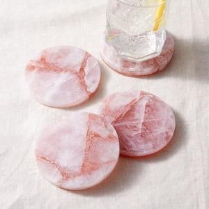 Hand Finished <b>Marble</b> <b>Coasters</b> Luxury Natural Stone Drink <b>Coaster</b> Set With Refined Polished Surface Durable Heat Resistant Design - Product Image 1