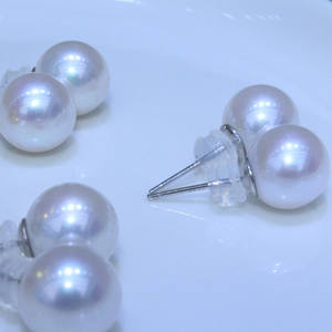 Pendientes de Perlas Blancas Grandes Edison de Agua Dulce para Mujer, Plata S925 con Luz Intensa, Ganchos para Orejas con Diseño de Tacones Altos, Elegantes y con Estilo - Product Image 2