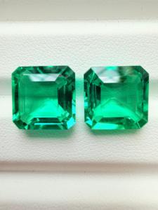 Esmeralda Natural de Alta Calidad, Corte Esmeralda de 12 mm, para Joyería, Anillos, Colgantes, de la India, Exportador, Mejor Precio - Product Image 3