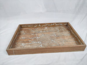 Bandeja de Servir Grande de Madera Rústica Pulida Hecha a Mano con Forma Personalizada, Ecológica, para Comida, Bebidas y Decoración del Hogar - Product Image 2