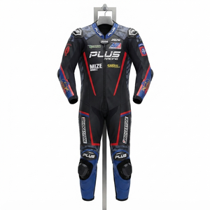 Traje de Carreras Personalizado para Hombre en Cuero Vacuno/Canguro, Mono de Una Pieza con Armadura de Nivel 2 CE, Hecho a Medida, Protección OEM - Product Image 1