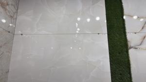 Glossy Porcelain Floor <b>Tiles</b> Blue Gold Marble Pattern Glazed Stone Imitation Texture For Interior Bathroom Use in India - Product Image 4