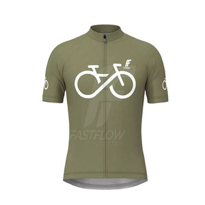 Ensemble de maillot et short de vélo pour hommes adultes tendance, respirant, en polyester, uniforme de cyclisme avec couleur et logo personnalisés - Product Image 3