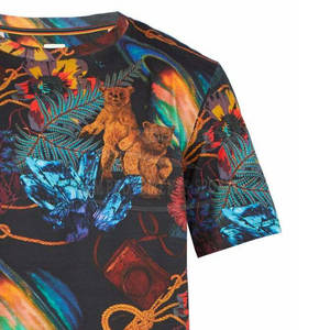 2024 nuevo diseño de camisetas de sublimación para hombres de secado rápido de punto de transferencia de calor Tie Dye Fitness Gym camisetas - Product Image 4