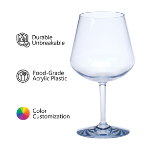 แก้วไวน์สไตล์อิตาเลียนสุดหรูไม่แตก20ออนซ์สำหรับตั้งแคมป์ปิ้งบาร์บีคิว - Product Image 3