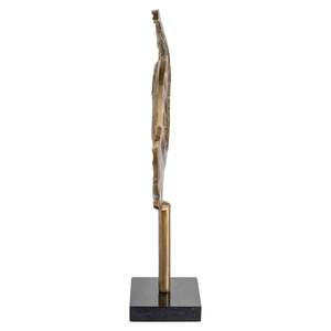 Gold Plated Abstract Sculpture Contemporary Artistic Tabletop <b>Decor</b> Living Room Handmade Irregular Shape - Product Image 3