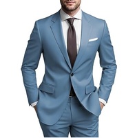 Kırmızı Kadın Takım Elbise Seti Düz Renk Çentikli Yaka Tek Düğmeli Dokuma Blazer Polyester Karışımı Uzun Kollu