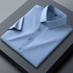Camisa de Manga Corta 100% Algodón, Estilo Nuevo de Año Nuevo, para Hombre, Calidad Premium, Casual, con Botones, Logotipo Personalizado, Venta al Por Mayor, OEM, Exportación - Product Image 2