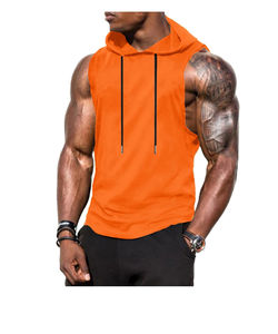 Camiseta Deportiva sin Mangas para Hombre, Informal, de Punto, Transpirable, de Secado Rápido, de Spandex/Algodón, para Gimnasio, Entrenamiento Deportivo, Bordada, para Verano - Product Image 1