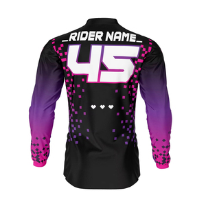 Maillot de motocross vierge pour jeunes, personnalisable par sublimation, respirant, à manches longues, pour moto et VTT - Product Image 2