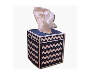 Boîte à mouchoirs en bois faite à la main avec incrustation d'os motif carré écologique haute qualité décor à la maison cadeau cuisine salon inde - Product Image 2