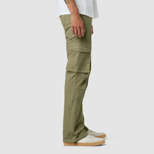 กางเกงคาร์โก้ Olive Cargo Kick Cargo Pants เอวสูง ทรงขาบาน มีกระเป๋าอเนกประสงค์ เหมาะสำหรับผู้ชายใส่ลำลอง - Product Image 2