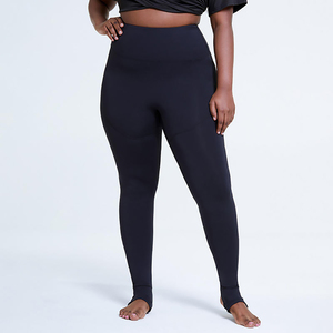 Leggings de sport taille haute en nylon pour femme, respirants, tricotés, avec effet push-up fessier, pour le fitness - Product Image 4