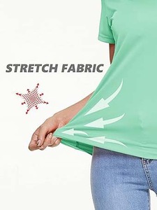 T-shirt femme en coton, t-shirt oversize, t-shirt ajusté, t-shirt graphique, t-shirt uni, haut décontracté, t-shirt d'été, t-shirt coupe ample - Product Image 5