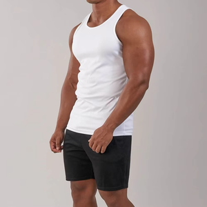 Custom Logo Top Quality New Custom OEM Gym <b>Singlet</b> Yoga Top Slim Workout <b>Men</b> Tank Tops Casual Fitness Yoga Wear - Product Image 5