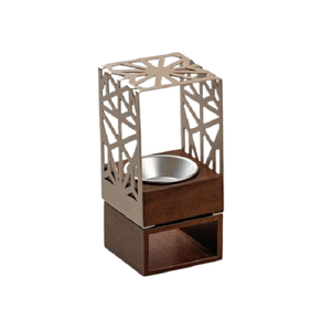 Metal Black Color <b>Bakhoor</b> <b>Oud</b> Burner With Deluxe Quality Square Shape Oil Burner For Home Table Top Usage - Product Image 6