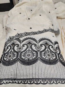 Tissu brodé de qualité supérieure pour vêtements de mode féminine, vêtements de créateurs, robes de soirée, kaftans, abayas, vêtements de mariée - Product Image 3