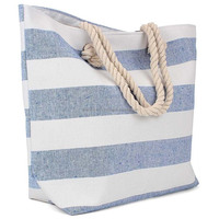 Fouta Beach Tote Bag Canvas avec Différents Designs et Couleurs Collection Été Deux Poignées en Corde de Coton Fabriqué en Inde