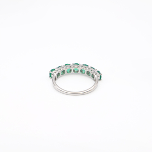 925 Sterling Silver Natural Green <b>Onyx</b> Classic Radiant Cut Prong Setting Engagement & Wedding <b>Ring</b> Rhodium Plated - Product Image 4
