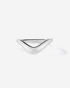 Tapered Minimalist Gold <b>Stacking</b> <b>Ring</b> 14K 18K Solid Gold Chunky Everyday Modern Classic Wave Wedding Band Jewelry Manufacturer - Product Image 5