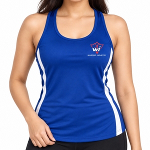 Camisetas sin Mangas para Mujer, Estilo Informal y Relajado, Ropa Deportiva Personalizada, Tela Suave y Elástica, Transpirable, Ecológica, con Logotipo Frontal - Product Image 4